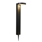Nordlux Solar Garden Light Rica Round Stainless Steel Black 4.5W 400lm - 830 Warm White | Motion And Light Sensor