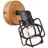 Brilliant Gwen Wall Light Metal Wood Black | Suitable for 1x E14